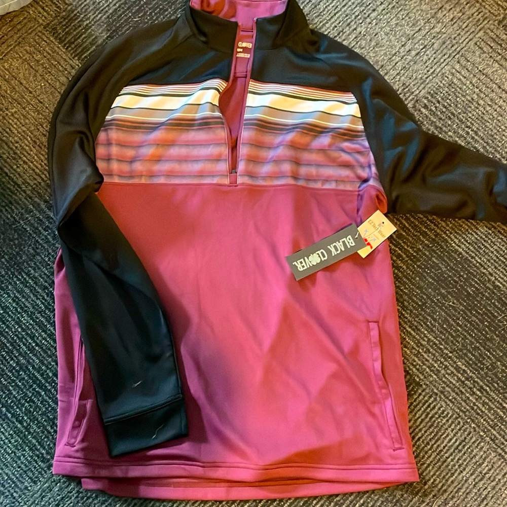 Men's Black Clover Eastwood quarter zip size medium